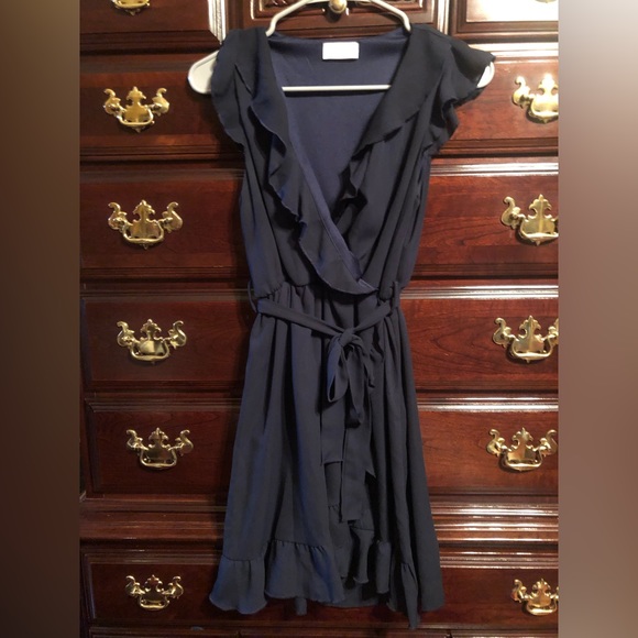 Pink Lily Navy Dress, Size Small - Picture 1 of 1